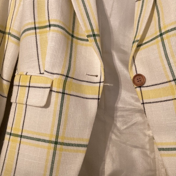 Veronica Beard Yellow Green Schoolboy Blazer| Sz 2 - Picture 4 of 12